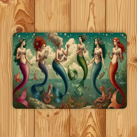 Vintage Metal Sign for Home Bathroom Wall Decor