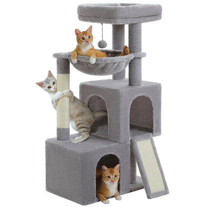 Large Cat Tree for Indoor Cats, Multi-Level Tower with Spacious Condos, Sisal Scratching Pad