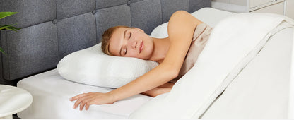 2-pieces Memory Foam Pillows, Standard Size Neck Pillow, Ventilated Cooling Bed Pillow with Removable Washable Cover ,