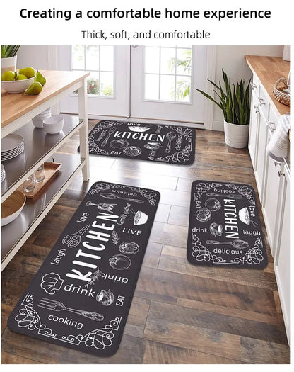Kitchen Carpet Washable, Non-Slip, Absorbent Kitchen Mat