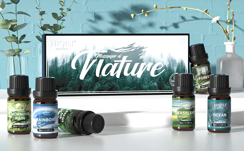 Fragrance Oils Set-Nature Theme | TOP 6 Gift Set Use For Aromatherapy, Diffuser