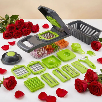 Safe Hand Guard Vegetable Cutter. 33x12cm