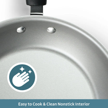 18-Piece Nonstick Cookware Set, Asphalt