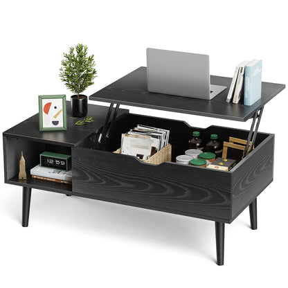 39.37"x19.7" Wood Living Room Lift Top Coffee Tables, Adjustable Storage Shelf, Easy Lift Or Lower