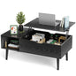 39.37"x19.7" Wood Living Room Lift Top Coffee Tables, Adjustable Storage Shelf, Easy Lift Or Lower