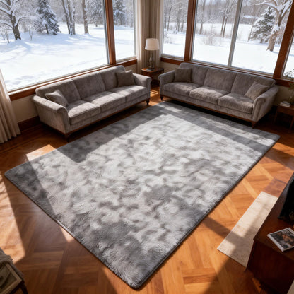 6x9 Ft Large Shag Rugs for Living Room Decor, Tie-Dyed Ultra Soft Fluffy Furry Area Rugs for Bedroom Indoor Floor