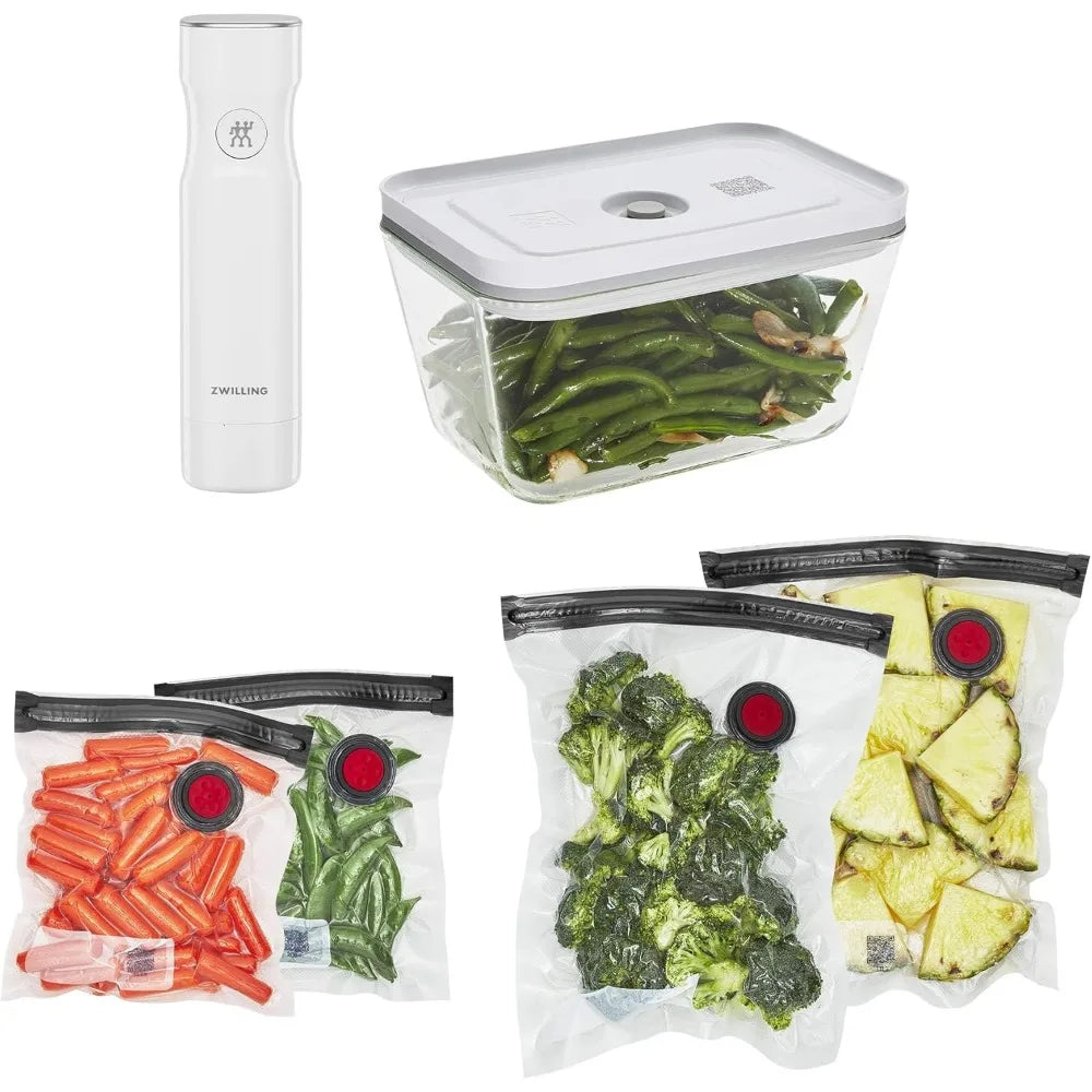 Vacuum Sealer Machine Starter Set with Airtight Glass Food Storage Container