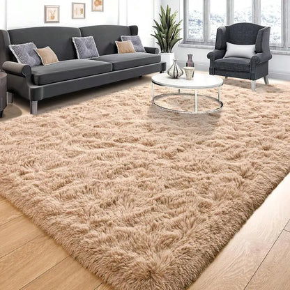 Soft Shag Rugs For Bedroom, Living Room, Luxury Modern Plush Carpet, Non-Slip