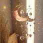 1pc Amethyst Moon Crystal Prism Daylight Catcher