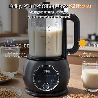 Ten in One Nut Milk Maker and Blender, 51oz 20 Blades Auto Clean