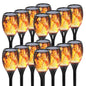 4//8/12/16PCS Solar Flickering Flame Torch Lights (43 inch 96 )LED Waterproof for Landscape Garden Pathway