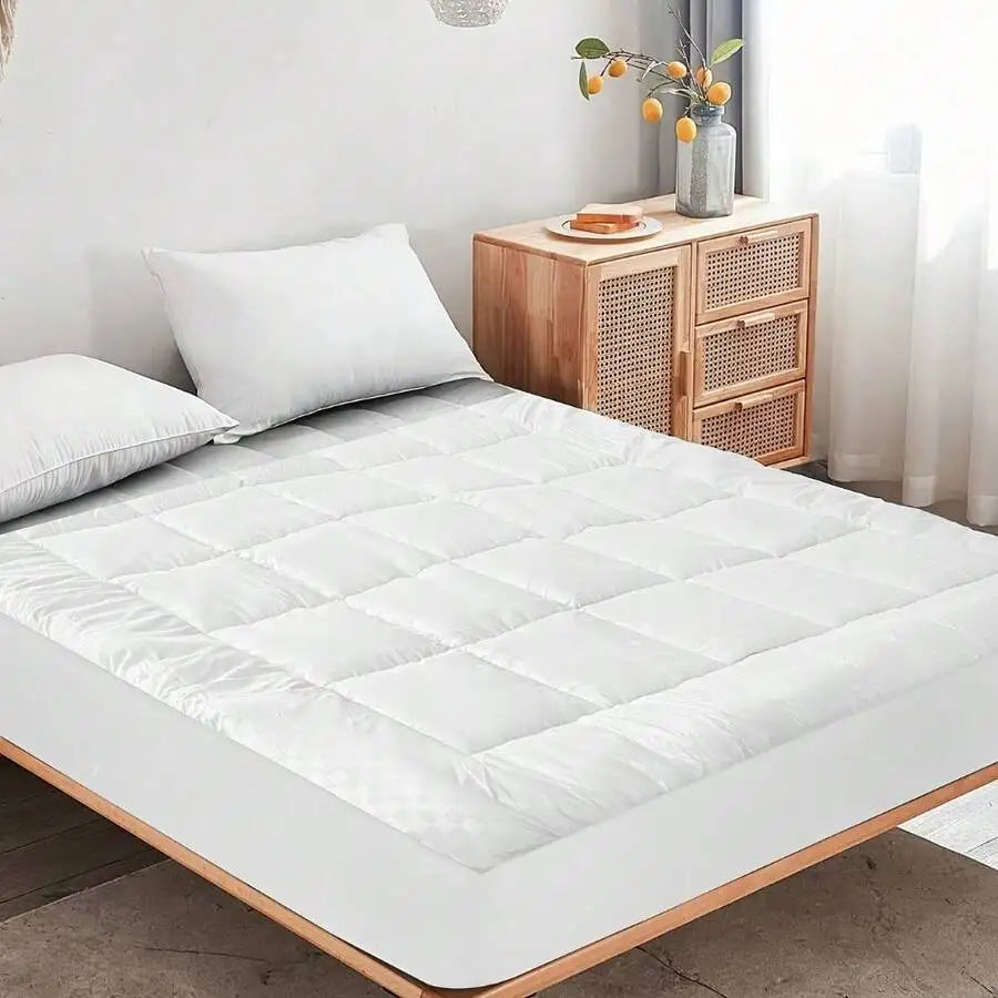 Mattress Topper, Ultra-Thick, Cooling, Breathable, Quilted, Suitable For All Mattress Types