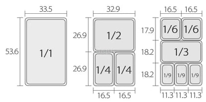 Square pot Kitchen Pans, 304 stainless steel 1/9 1/6 1/4 1/3 Food Chafing pans, Buffet Containers Lid 0.7 mm