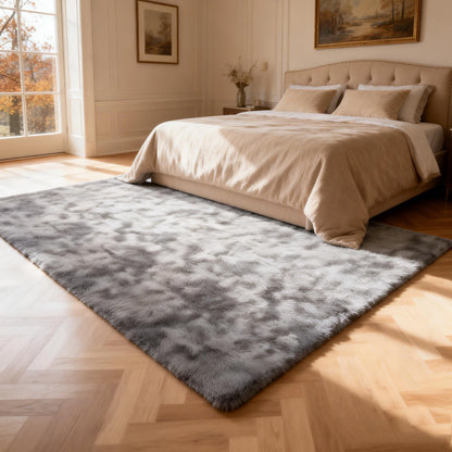 6x9 Ft Large Shag Rugs for Living Room Decor, Tie-Dyed Ultra Soft Fluffy Furry Area Rugs for Bedroom Indoor Floor