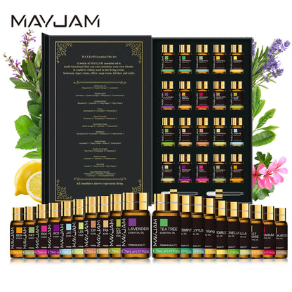 20 Bottles Essential Oils Kit Set, Lavender Jasmine Eucalyptus Vanilla Sandalwood Sweet Orange Geranium Patchouli