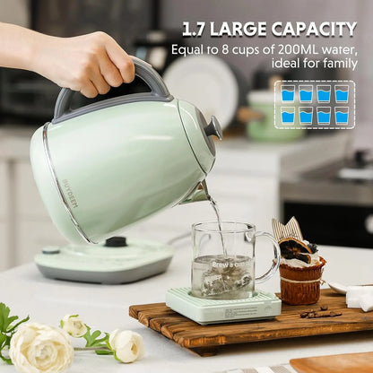 Electric Kettle with Temperature Control, Quick Boil, Stainless Steel