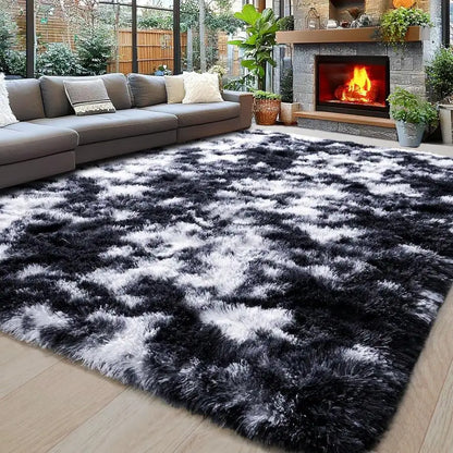 Soft Shag Rugs For Bedroom, Living Room, Luxury Modern Plush Carpet, Non-Slip