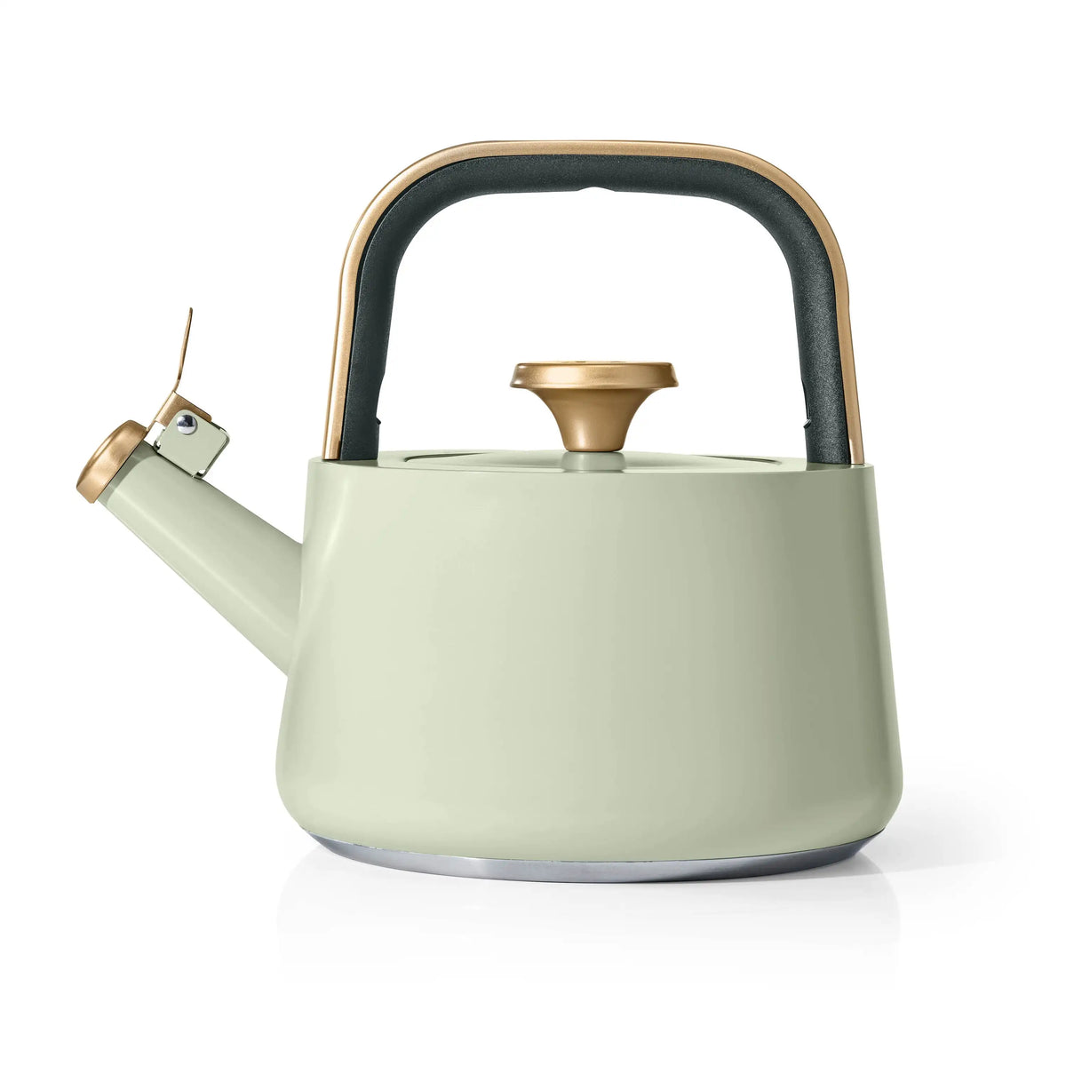 Beautiful 1.8L Ceramic Non-Stick Stovetop Tea Kettle, Sage Green by Drew Barrymore