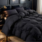 Opulent Pinch-Pleated Goose Down Duvet, Suitable for All Seasons, 100% Cotton Fabric