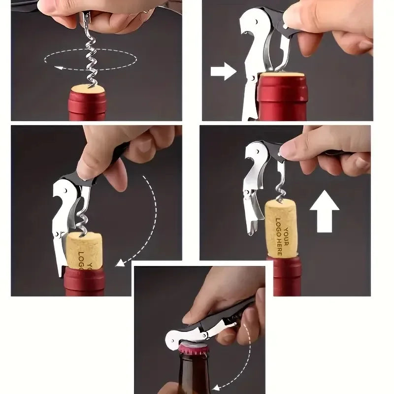 1-Pack Easy Grip Opener - New Year's Eve Party Prep for Bottles and Jars in Silver Finish