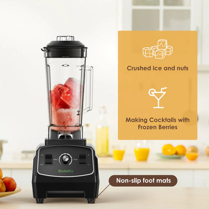 BPA Free 3HP 2200W Heavy Duty Grade Blender, Mixer, Juicer -  High Power Food Processor