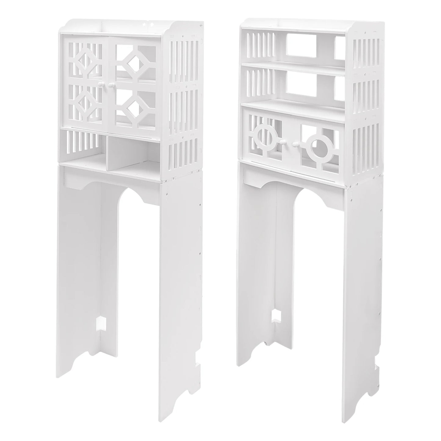 Bathroom Floor Cabinet, 4 Tier Over The Toilet Storage
