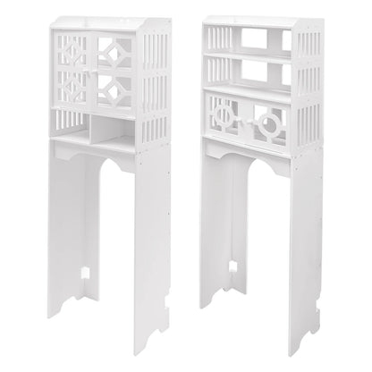 Bathroom Floor Cabinet, 4 Tier Over The Toilet Storage