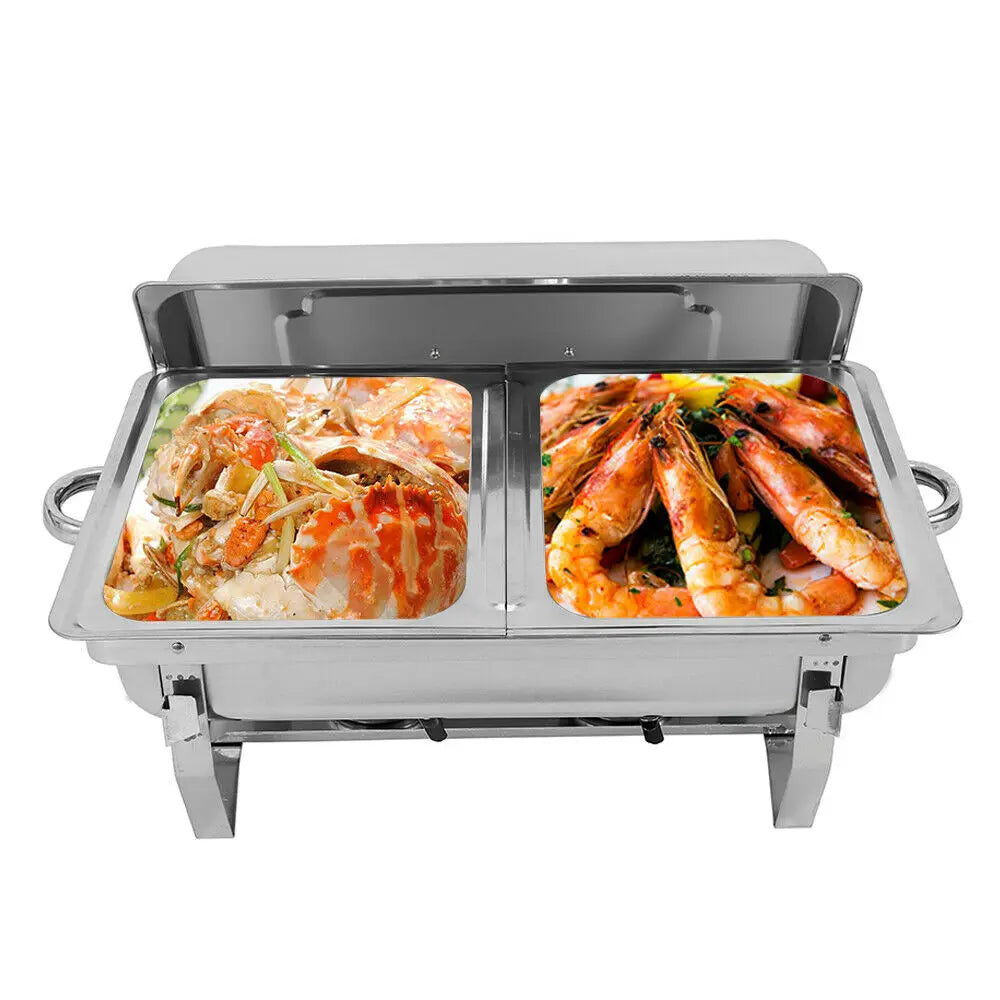 7.5L Stainless Steel Professional Chafing Dish, Food Warming Container Set for Party, Buffet, Catering