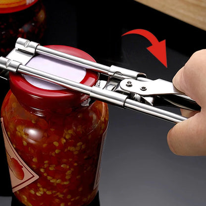 Adjustable Stainless Steel Non-Slip Multifunction Bottle Opener