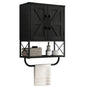 Farmhouse Rustic Medicine Cabinet With Two Barn Doors,Wood, Wall Mounted With Adjustable Shelf And Towel Bar