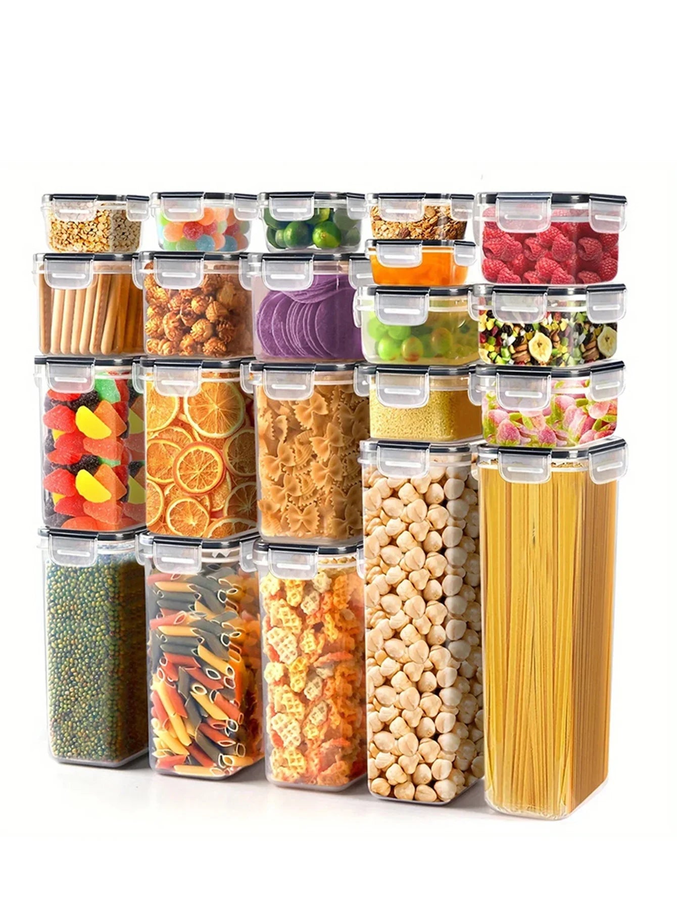 42pcs Sealed food storage containers with lids