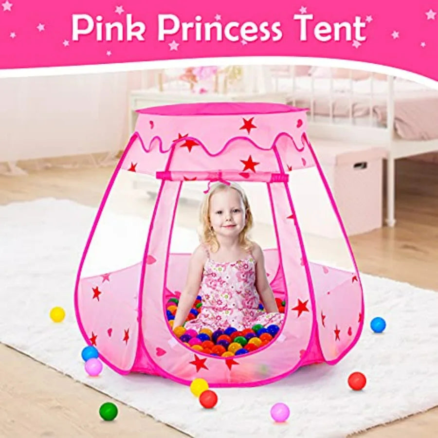 Baby Ball Pit for Toddler with 150 Balls, Pop Up Play Tent for Indoor Outdoor with Carry Bag