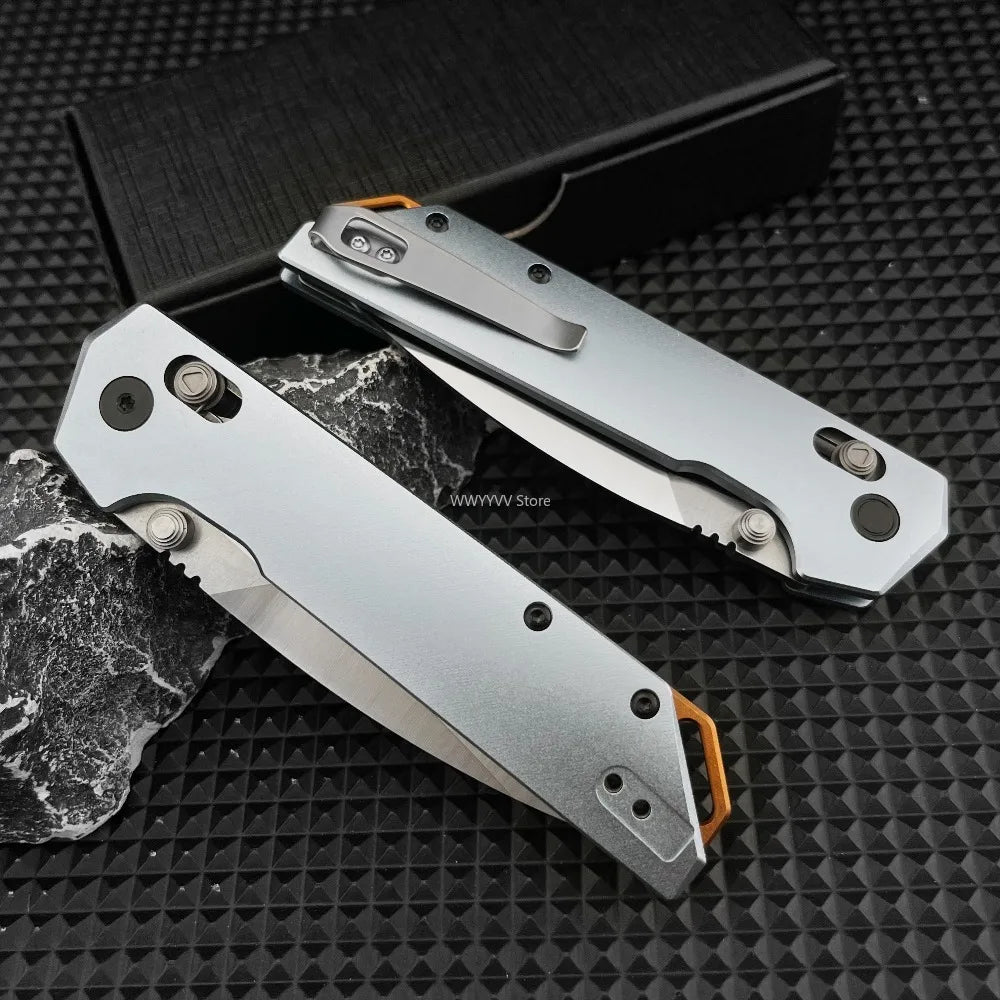 Lightweight Camping Folding Knife, Premium 440C Blade with Carbon Fiber Handle, Versatile Outdoor Gear