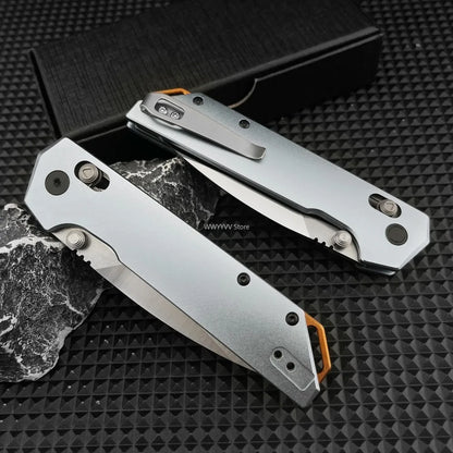 Lightweight Camping Folding Knife, Premium 440C Blade with Carbon Fiber Handle, Versatile Outdoor Gear