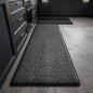 Square Kitchen Floor Mat, Thick Plush Flannel Rug, Non Slip Highly Absorbent Soft Rug for Kitchen or Bathroom