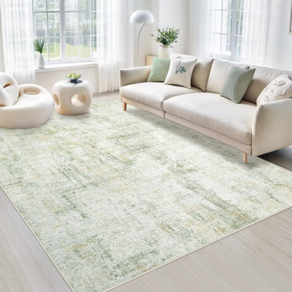 6x9 Modern Abstract Rug for Living Room -Washable Soft Non Slip Stain Resistant