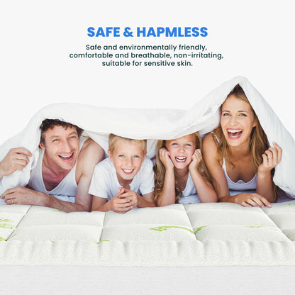 400g Bamboo Viscose Mattress Topper, Ultra Soft Pillow Top Mattress Pad with Stretchable Pockets, Breathable Cooling Topper