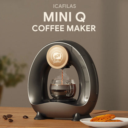 MINI Q Coffee Maker, Portable Machine Compatible with Coffee Powder & Tea