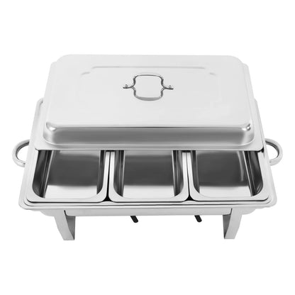 Stainless Steel Chafing Dish Buffet Set, Rectangular Catering Chafer