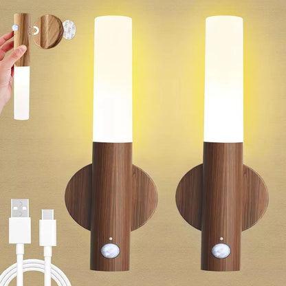Portable LED Sensor Night Light, Usb Power Charging Indoor Wall Lamp for Living Room Stairs Porch
