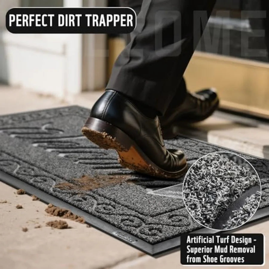 Welcome Mat, Heavy Duty for Home Entrance, Outdoor Indoor