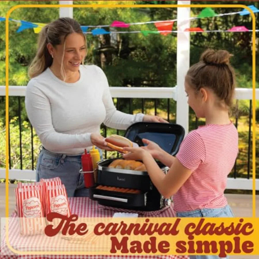 Electric Hot Dog Steamer with Bun Warmer for 24 Hot Dogs 12 Buns
