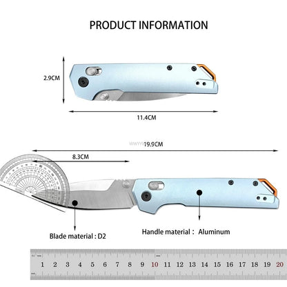 Lightweight Camping Folding Knife, Premium 440C Blade with Carbon Fiber Handle, Versatile Outdoor Gear