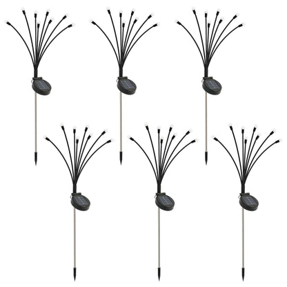 8-Head Solar Firefly LED Lights ,Waterproof High Flexibility Yard Patio Pathway Holiday