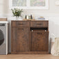 Tilt Out Laundry Hamper Cabinet With Drawer And Baskets, Wooden Laundry Basket For Bathroom ojr Bedroom