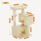 Large Cat Tree for Indoor Cats, Multi-Level Tower with Spacious Condos, Sisal Scratching Pad
