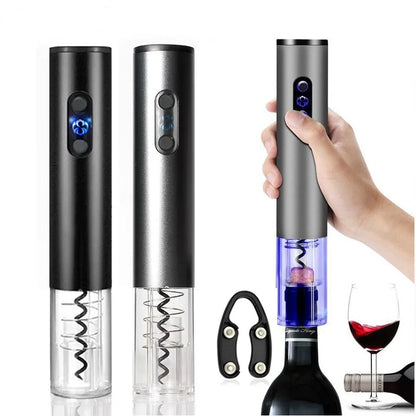 Electric Wine Opener, Rechargeable Automatic Corkscrew Bottle Opener with USB Charging Cable