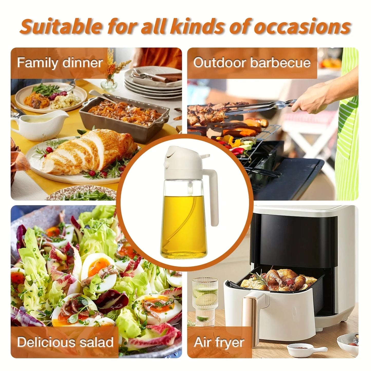 Oil Spray Dispenser Bottle