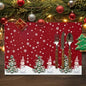 Set of 6 Christmas Placemats, Non-Slip for Kitchen Dining Tables, Washable Table