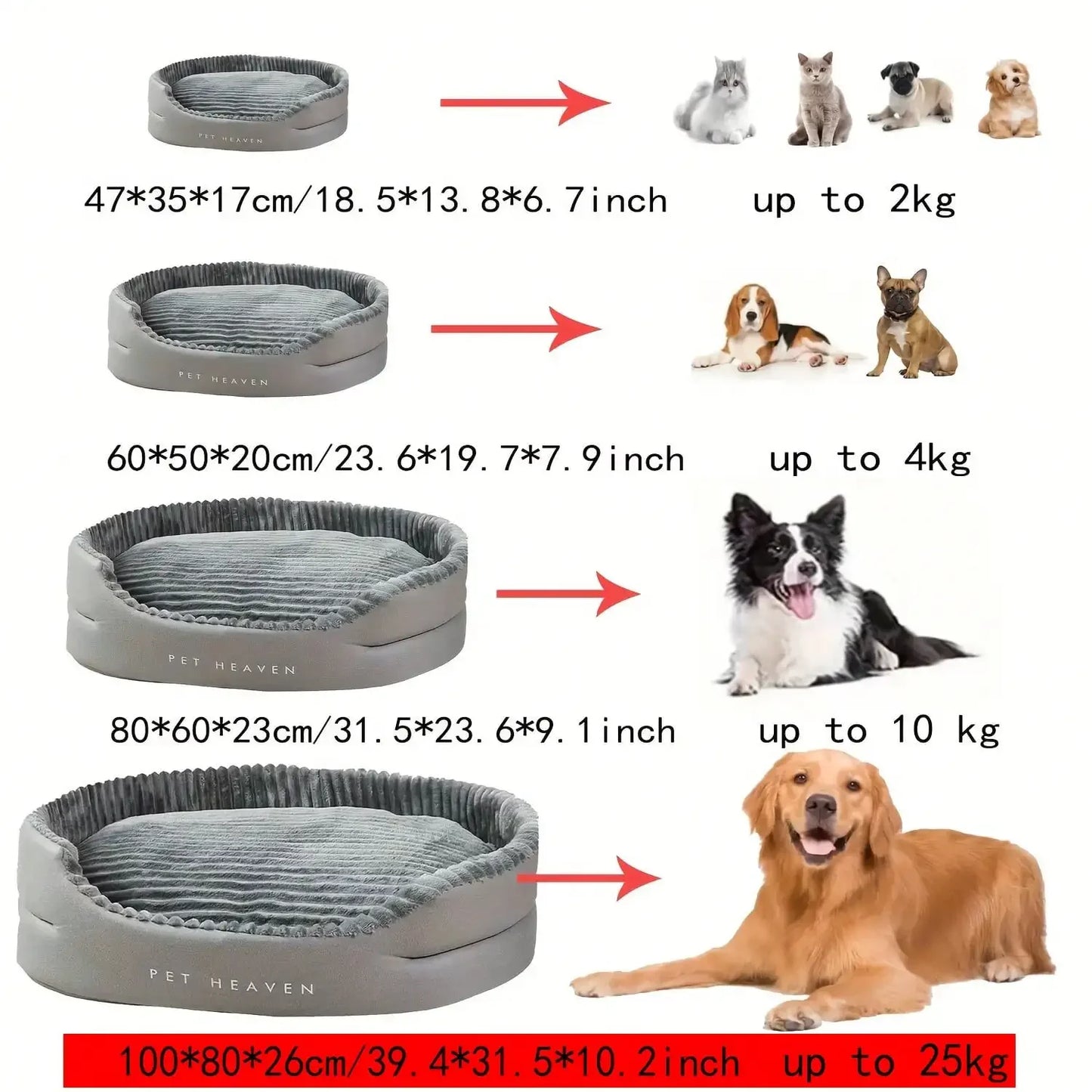 Machine-Washable Soft & Cozy Pet Bed – All-Season Dog & Cat House With Warm Mat For Small/Medium/Large Pets, Indoor Outdoor Use